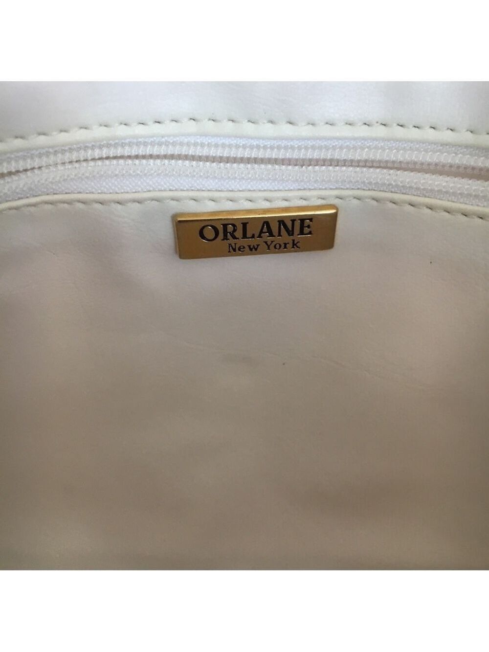ORLANE white leather clutch - Picture 6 of 8